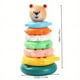 thumbnail image 2 of Children's Rainbow Stack Tower Three-dimensional Non-falling Wobbler Early Education Puzzle Toy Cartoon Animal Ring Layer By Layer Stack Tower Accumulation Ring Infant Toys Baby Toys, 2 of 2