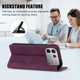 thumbnail image 3 of Funda Billetera para Infinix Note 60 5G Imán y Resistente Morado, 3 of 6