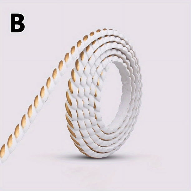 1pc, 1M Pvc Decorative Soft Line Mirror Border Binding Closure Line Gypsum Line Ceiling Line Background Wallpaper Self-adhesive Strip 39inch