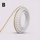 thumbnail image 1 of 1pc, 1M Pvc Decorative Soft Line Mirror Border Binding Closure Line Gypsum Line Ceiling Line Background Wallpaper Self-adhesive Strip 39inch, 1 of 4