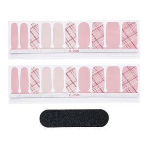 Ioensy - Tiras De Uñas De Gel Semicuradas Para Mujeres Fáciles De Aplicar Y Quitar Con Lima De Uñas