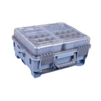 Ioensy - Caja De Señuelo Multifuncional Impermeable Para Agua Dulce De Agua Dulce Al Aire Libre Para Acampar Azul