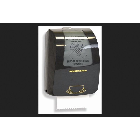 Dispensador manos libres desplegable Vondrehle para exteriores, negro