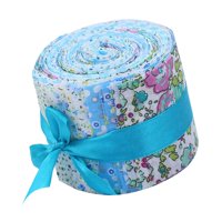 Bothyi - 20 Piezas De Rollo De Gelatina De 2,4 Pulgadas De Algodón Floral Para Manualidades, Costura Enrollable, Color Azul