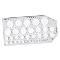 Bothyi - Herramienta De Dibujo De Plantilla De Círculo Arquitectónico Para Encofrado De Edificios Escolares