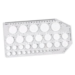 Bothyi - Herramienta De Dibujo De Plantilla De Círculo Arquitectónico Para Encofrado De Edificios Escolares