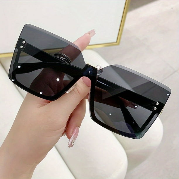 Stylish Semi-Rimless Fashion Sunglasses for Women & Men - UV400 Protection for Beach, Driving & More!