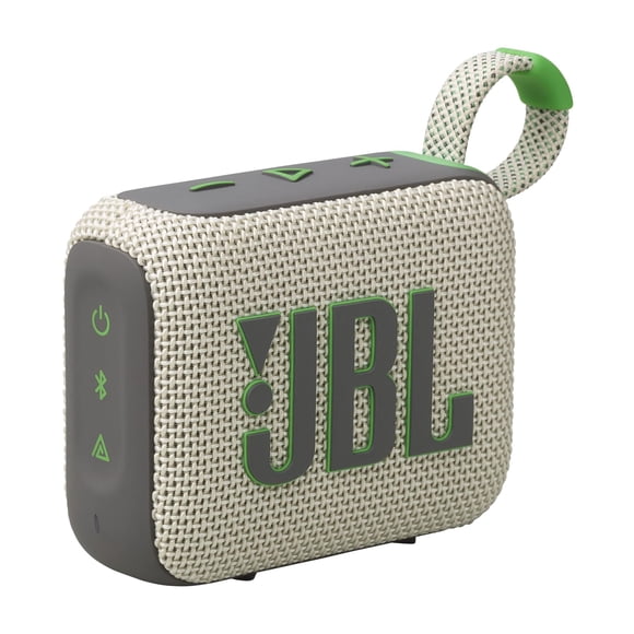JBL Go 4: altavoz Bluetooth ultraportátil, resistente al agua y al polvo, sonido Big Pro con graves potentes, batería integrada de 7 horas, fabricado en parte con materiales reciclados (arena)