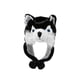 thumbnail image 3 of Gorro De Peluche, Bonito Y Acogedor Gorro De Esquí Para Niños, Regalo De Cumpleaños, Gorro Cálido Con Personaje De Animal, Lobo Negro, 3 of 5