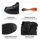 thumbnail image 5 of Botas de Trabajo NORTIV 8 Trooper de Cuero Negro para Hombre Talla 12W, 5 of 8