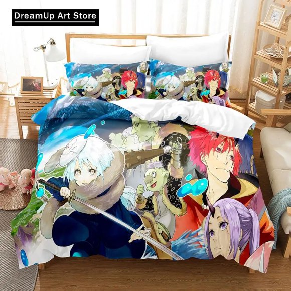FashionRimuru Tempest Bedding Set Boys Girls Duvet Cover Pillowcase Bed Adult Bedroom