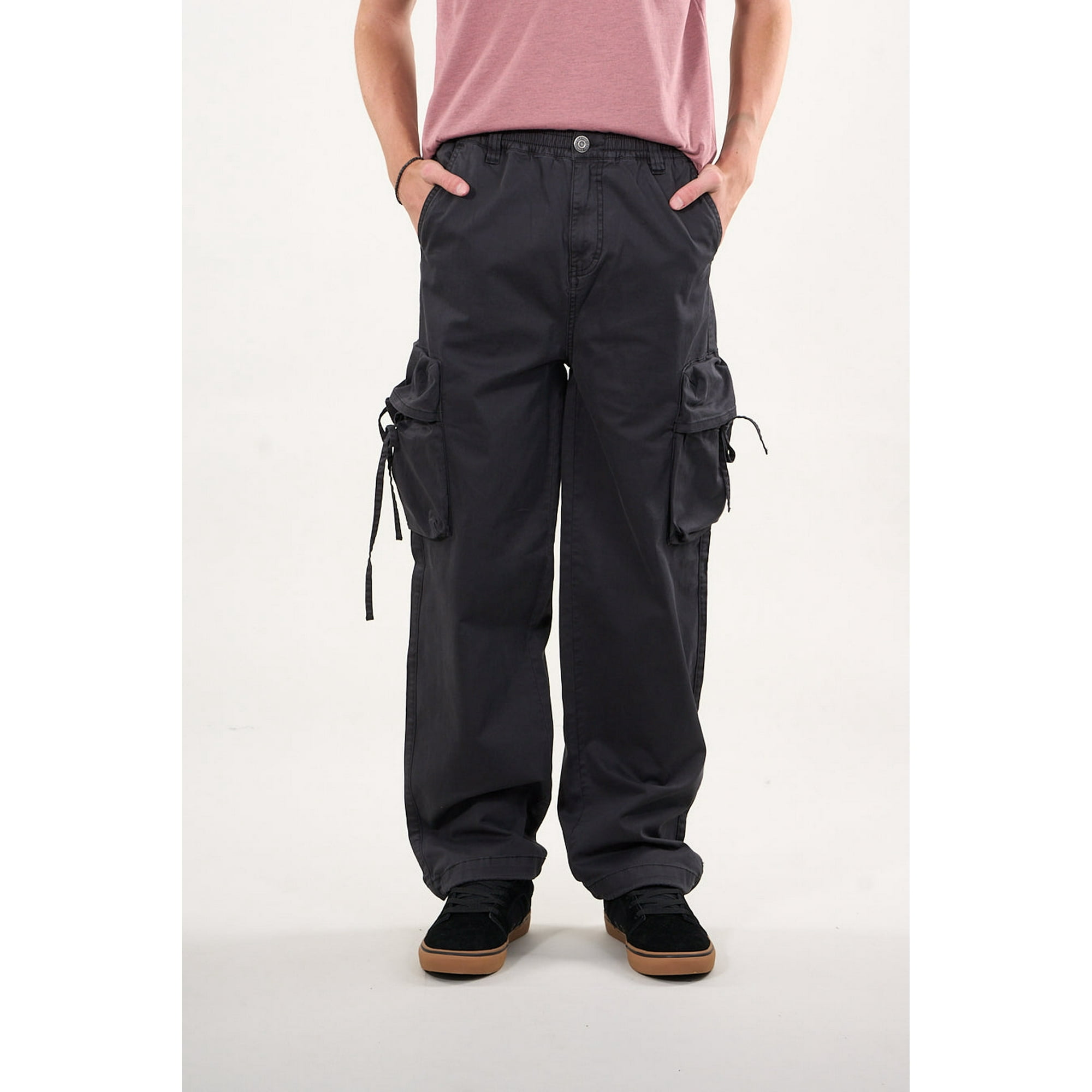 Polemic - Pantalon Cargo Twill Procesado Relaxed Gris Wi4355