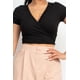 thumbnail image 3 of Top Cruzado con Ribete de Encaje y Sobrepelliz Negro Talla S, 3 of 5