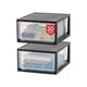thumbnail image 1 of Organizador de cajones IRIS USA, 30 L, paquete de 2, negro, 1 of 7
