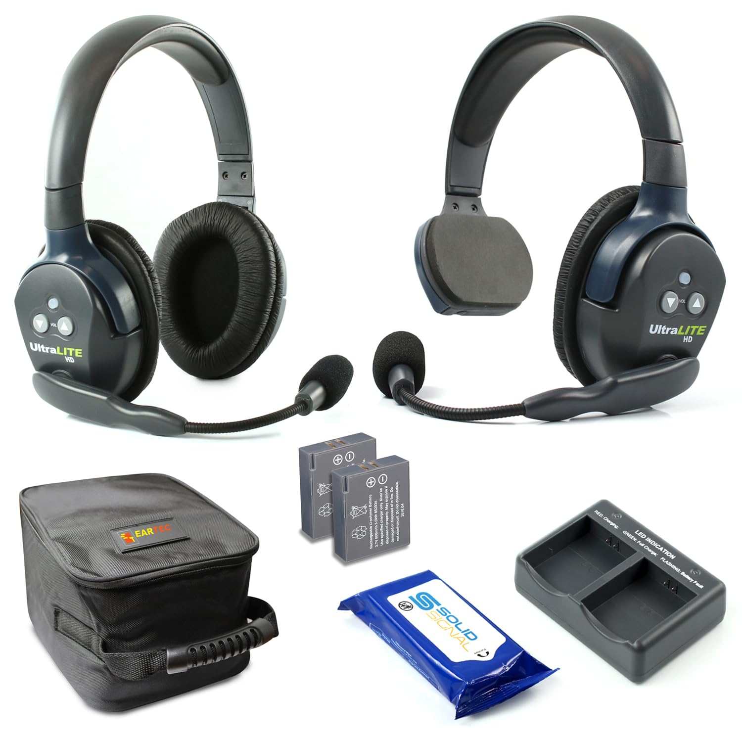 Solid Signal - Auriculares Inalámbricos De Comunicación Eartec Ul2Sd Para 2 Usuarios