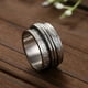 thumbnail image 4 of 1pc Punk Stainless Steel Butterfly Anxiety Ring - Unisex Rotating Fidget Spinner for Stress Relief & Wedding Parties!, 4 of 5