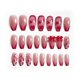 thumbnail image 3 of Uñas Postizas JUNPU con Moño 3D y Puntas Francesas con Estampado de Leopardo, 24 Piezas, 3 of 5