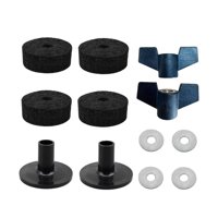 Magideal - 12 Repuestos Para Platillos, Sellos Para Soporte De Platillos, Tuercas, Percusión, Almohadillas Para Sellos De Platillos De Tambor, Fundas Y Arandelas Negro