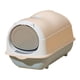 thumbnail image 5 of Caja De Arena Para Gatos Con Capucha, Cerrada Y Cubierta, Desmontable Con Solapa En La Puerta Delantera, Rosa Claro, 5 of 5