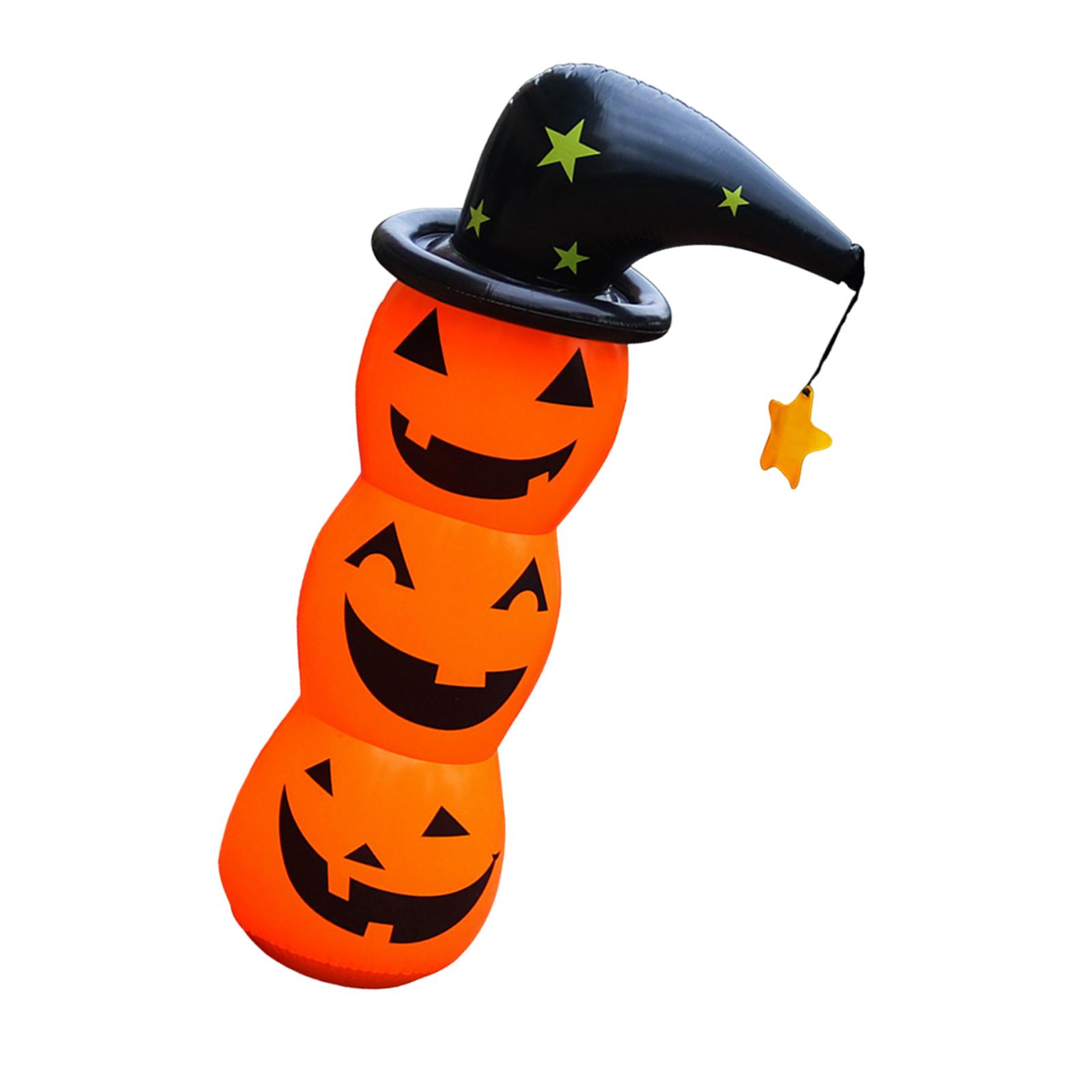 Bothyi - Calabaza Inflable Decorativa De Halloween, Bonita Pieza Para Inflar En El Césped Y El Jardín.