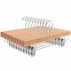 thumbnail image 1 of Perchas para pantalones Amber Home de madera natural con clips, paquete de 10, 1 of 6