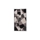thumbnail image 1 of Alfombra Baja de cama lotto blocks 67x120 cm blanco y negro negro, 1 of 9