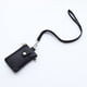 thumbnail image 3 of Pequeña cartera de cordón para mujeres / hombres con cartera de tarjeta de identificación de bloqueo, bolsa de cremallera de nylon minimalista, cartera de cuello de viaje con llavero, ventan, 3 of 3