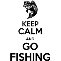 Rienda Libre Graphics - Decomural Keep Calm Fishing Ws-41392