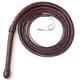 thumbnail image 1 of Látigo Bull Whip de 6 pies, 16 trenzas, cuero de canguro, para equitación, flexible, con vientre y refuerzo interior de cuero, rojo y negro, 1 of 7