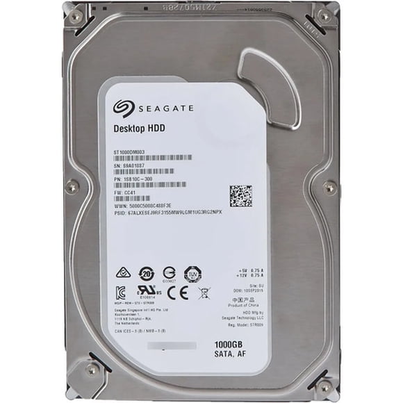 Seagate St1000dm003 Disco Duro Interno 1Tb 3.5 7200 Rpm Sata Para Desktop (Reacondicionado)