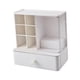 thumbnail image 4 of Organizador de escritorio pequeño Organizador de almacenamiento con cajón Cajón cosmético Caja de tocador Accesorios de joyería Caja de almacenamiento blanco, 4 of 5