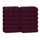 thumbnail image 1 of Paños de Algodón BOUTIQUO Pack de 12 30 × 30 cm Color Burdeos, 1 of 6