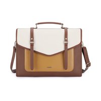 Ecosusi - - Maletín Vintage Vegano Myosotis Para Notebook De 15.6 Marrón