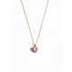 thumbnail image 2 of Cadena Corazón Rosado con Circones Acero Inoxidable, 2 of 2