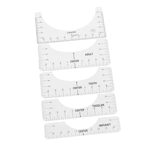 Bothyi - 5 Piezas De Reglas Para Camisetas, Guía Para Entusiastas De La Costura Artesanal.