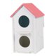 thumbnail image 4 of Doble Agujero Pet Bird Parrot Eclosión Cría Caja Nido Casa Rosa, 4 of 5