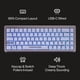 thumbnail image 4 of Teclado para juegos Highground Summit 2.0 Slate 65% con cable USB, 4 of 7