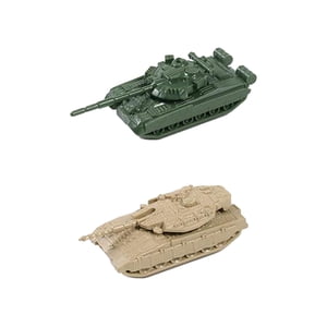 Magideal - 2 Piezas 1:144 Modelo De Tanque De Juguete Artesanía En Miniatura Rompecabezas Oruga Carro Para Mesa Escena Adultos Exhibición Mm1085