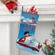 thumbnail image 2 of Jorge Encoge Tema: Calcetines de Navidad, fino lino blanco para colgar en escaleras y chimenea, decoración navideña para el hogar, regalo de Navidad.54cm×38cm, 2 of 5