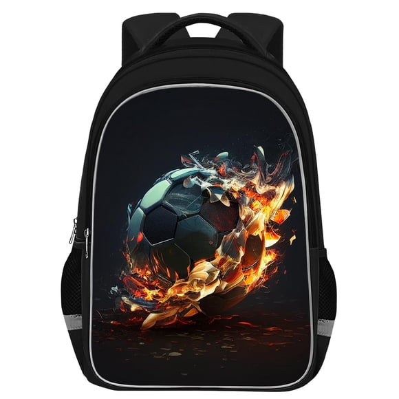 Mochila escolar TILYTADLY Soccer Boys, 44 x 14 x 30 cm, grande