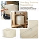 thumbnail image 4 of 1 Paquete de Almacenamiento de Ropa, Bolsas de Almacenamiento Plegables, Bolsas de Mudanza para Organizar Dormitorio, Ropa, Edredón Beige 21.3*16.5*23.6in, 4 of 6