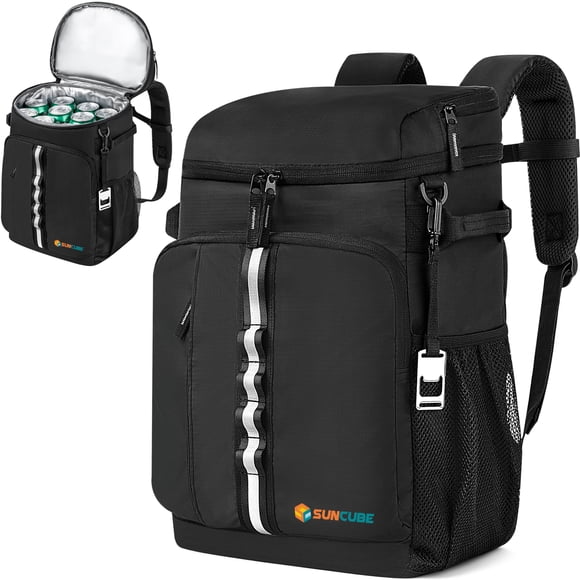 Mochila Refrigeradora SUN CUBE 33 Latas a prueba de fugas - Negra