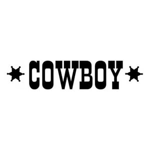 Rienda Libre Graphics - Decomural Cowboy Sheriff Badge Ws-17007