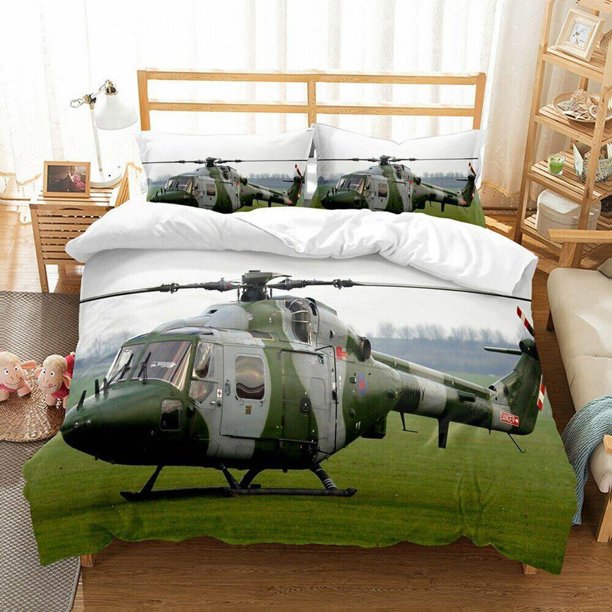 Scenery Airplane Gift 3 Quilt Duvet Cover Set Kids Pillowcase3-Piece Bedding Set