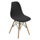thumbnail image 4 of Funda Para Asiento De Silla Shell Sin Brazos Funda Para Salón Mid-Century Negro, 4 of 5