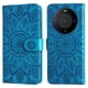 thumbnail image 1 of Funda tipo cartera FOXDOCK para Huawei Mate 60 , diseño girasol en relieve, cuero PU, cierre magnético, soporte y tarjetero, 1 of 5