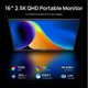 thumbnail image 2 of Monitor portátil ARZOPA Z1RC de 16 pulgadas, 2560 × 1600 IPS, 2 of 3