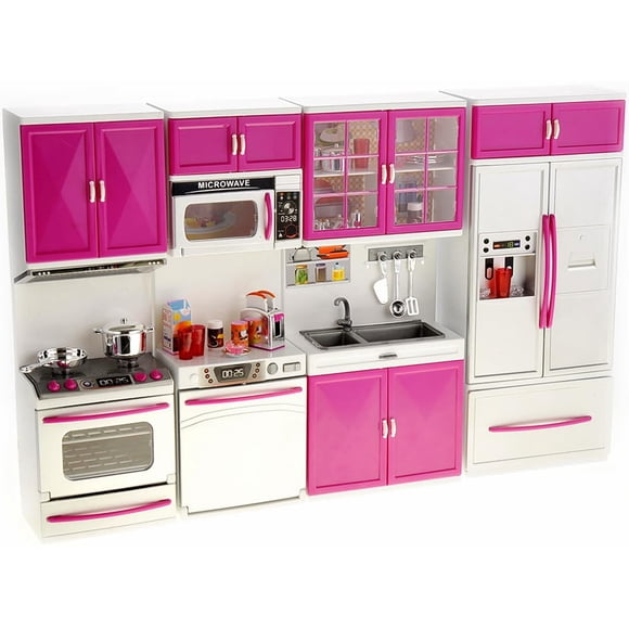 Set de juego Doll Kitchen PowerTRC Mini Modern con luz y sonido