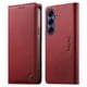 thumbnail image 1 of Funda Billetera de Cuero para [Samsung Galaxy S26], Bloqueo RFID, Tarjetas y Soporte Rojo, 1 of 5