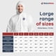 thumbnail image 2 of Trajes desechables para materiales peligrosos Medical Nation, 25 unidades, talla XL, transpirables, 2 of 9